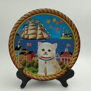 Eloise's Pollyanna Collector Plate Thaddeus Krumeich Uncle Tads Holiday Cats